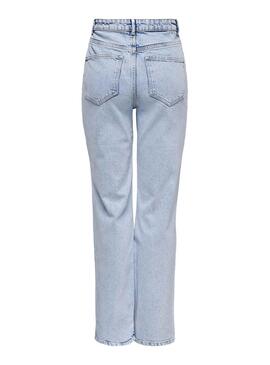 Jeans Only Camille Life Wide Bleu Femme