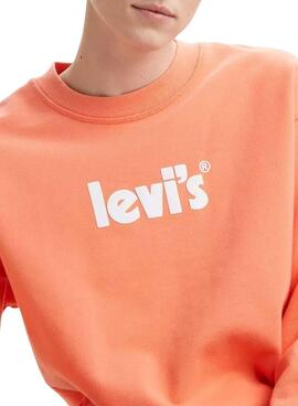 Sweat Levis Graphic Logo Orange Homme et Femme