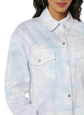 Veste Denim Only Cairo Tie Dye Multi Femme