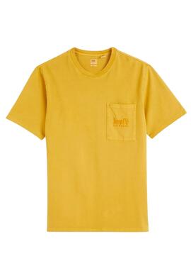 T-Shirt Levis Avec Pochette Jaune pour Homme