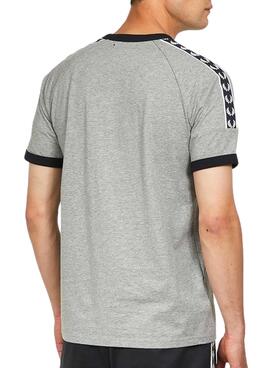 T-Shirt Fred Perry Taped Ringer Gris Homme