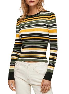 Pull Pepe Jeans Bille Rayures Multicolor Femme