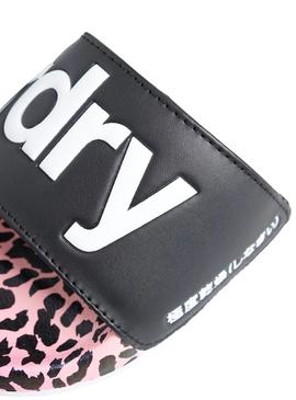 Flip Flops Superdry All over Print Noires pour Femme