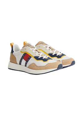 Baskets Tommy Jeans Retro Beige pour Homme