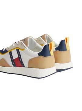 Baskets Tommy Jeans Retro Beige pour Homme