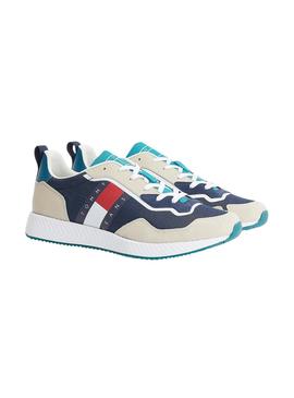 Baskets Tommy Jeans Retro Bleu Marine pour Homme