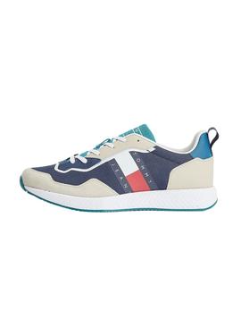 Baskets Tommy Jeans Retro Bleu Marine pour Homme