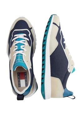 Baskets Tommy Jeans Retro Bleu Marine pour Homme