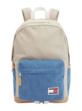 Sac À Dos Tommy Jeans College Beige pour Homme