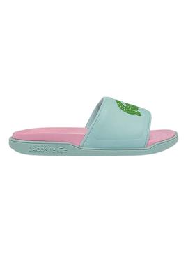 Flip Flops Lacoste Dualiste Turquoise et Rose Femme