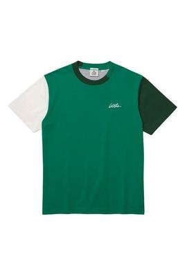 T-Shirt Lacoste Live Couleur Block Vert