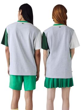 T-Shirt Lacoste Live Couleur Block Vert