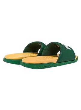Flip Flops Lacoste Dualiste Vert et Jaune Homme