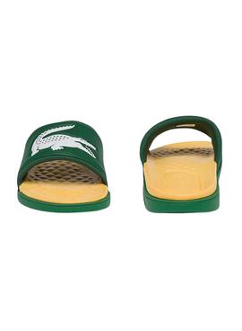 Flip Flops Lacoste Dualiste Vert et Jaune Homme