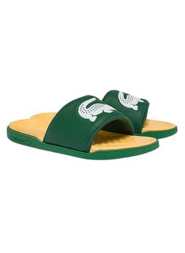 Flip Flops Lacoste Dualiste Vert et Jaune Homme