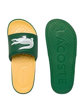Flip Flops Lacoste Dualiste Vert et Jaune Homme