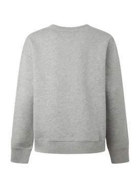 Sweat Pepe Jeans Nanette Gris pour Femme