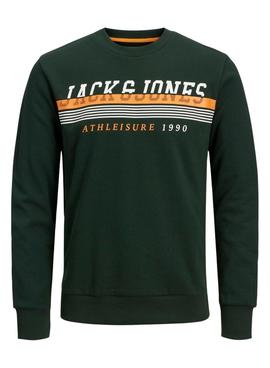 Sweat Jack & Jones Vert pour Homme