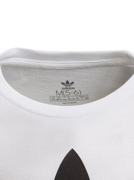 T-Shirt Tee-shirt Adidas Trefoil Blanc Enfantes 