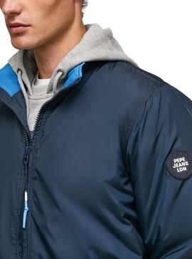 Veste Pepe Jeans Jake Bleu Marine pour Homme