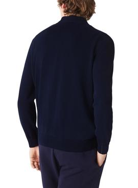 Pull Lacoste Tricot Bleu Marine pour Homme