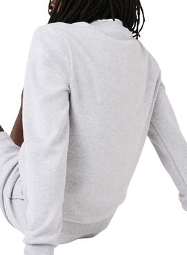 Sweat Lacoste Basic Gris pour Homme