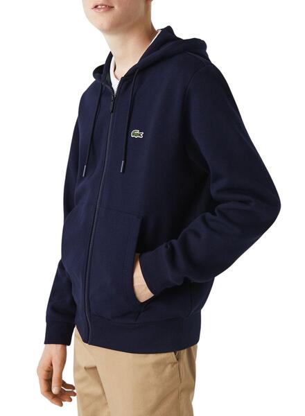 LACOSTE: Sweatshirt homme - Bleu Marine  Sweatshirt Lacoste SH9626 en  ligne sur