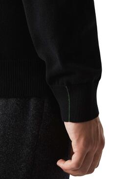 Pull Lacoste Basic Noire pour Homme