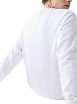Sweat Lacoste Sport Basic Logo Blanc Homme