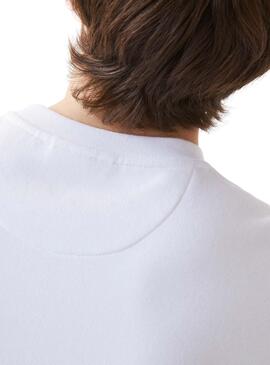 Sweat Lacoste Sport Basic Logo Blanc Homme