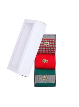 Pack 3 Chaussettes Lacoste Multicolore pour Homme