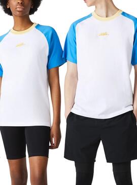 T-Shirt Lacoste TH2743 Blanc pour Homme