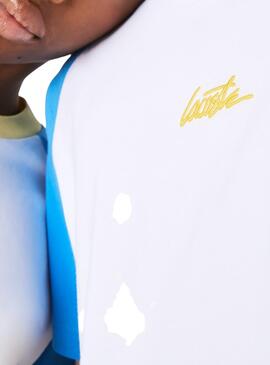 T-Shirt Lacoste TH2743 Blanc pour Homme