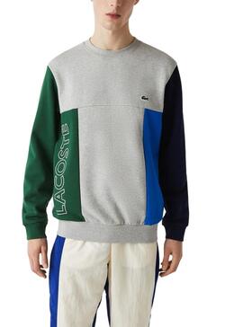 Sweat Lacoste SH1210 Multicolore pour Homme