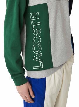 Sweat Lacoste SH1210 Multicolore pour Homme