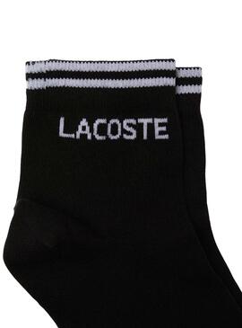 Pack2 Chaussettes Lacoste Sport Blanc Noire Homme
