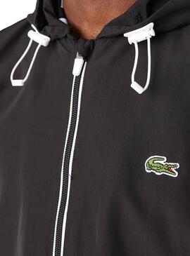 Veste Bomber Lacoste Noire pour Homme