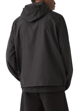 Veste Bomber Lacoste Noire pour Homme