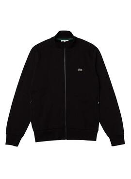 Sweat Lacoste Fermeture Éclair Noire pour Homme