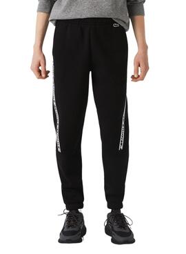 Pantalon Franges Lacoste Noire pour Homme