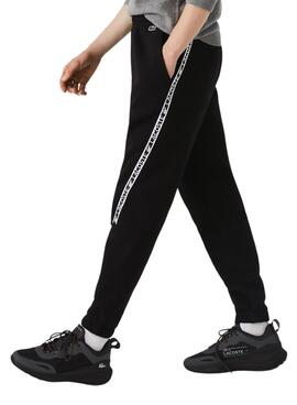 Pantalon Franges Lacoste Noire pour Homme