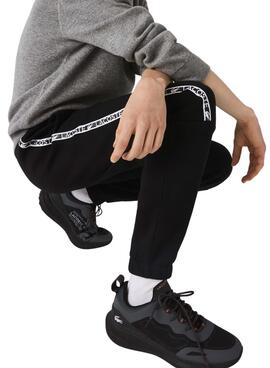 Pantalon Franges Lacoste Noire pour Homme