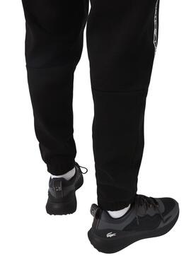 Pantalon Franges Lacoste Noire pour Homme