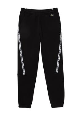 Pantalon Franges Lacoste Noire pour Homme