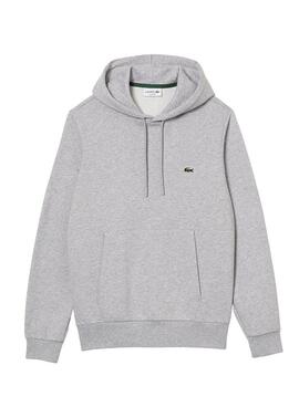 Sweat Lacoste SH9623 Gris pour Homme