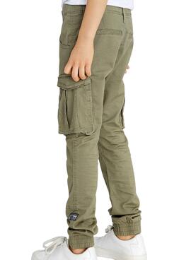 Pantalon Name It Bango Cargo Vert pour Garçon