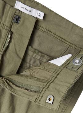 Pantalon Name It Bango Cargo Vert pour Garçon