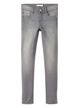 Pantalon Name It Polly Gris Moyen pour Fille