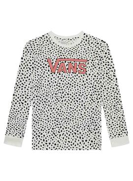 Sweat Vans Dalmation Blanc et Noire pour Fille