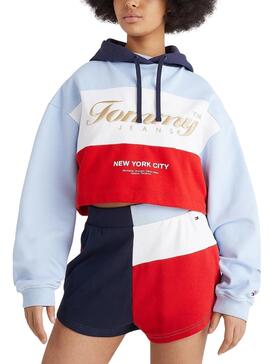 Sweat Tommy Jeans Archive Cropped Multicolor